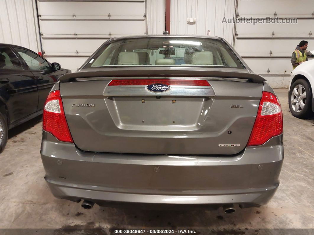 2012 Ford Fusion Sel Gray vin: 3FAHP0JG5CR444527