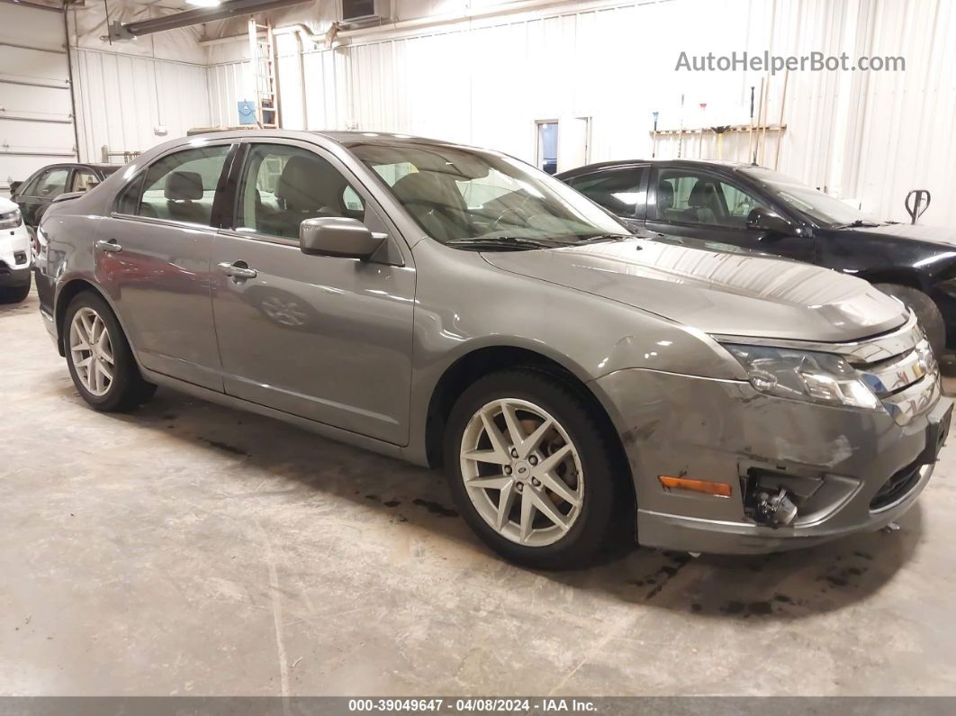 2012 Ford Fusion Sel Gray vin: 3FAHP0JG5CR444527