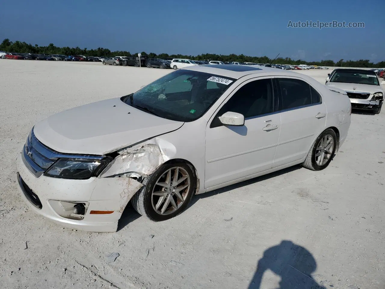 2010 Ford Fusion Sel White vin: 3FAHP0JG6AR409024