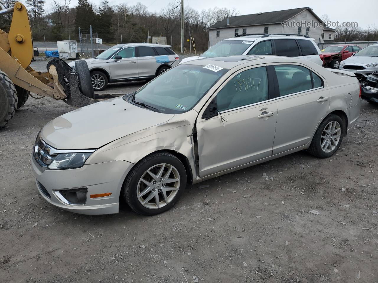 2010 Ford Fusion Sel Beige vin: 3FAHP0JG6AR414126