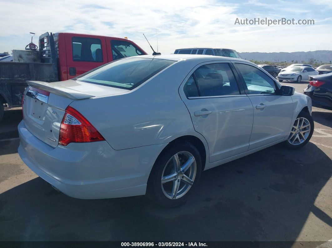 2012 Ford Fusion Sel White vin: 3FAHP0JG6CR198829