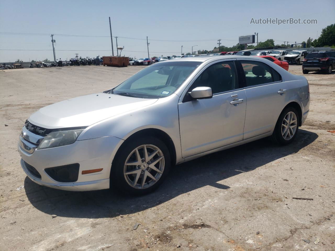 2012 Ford Fusion Sel Silver vin: 3FAHP0JG6CR450451