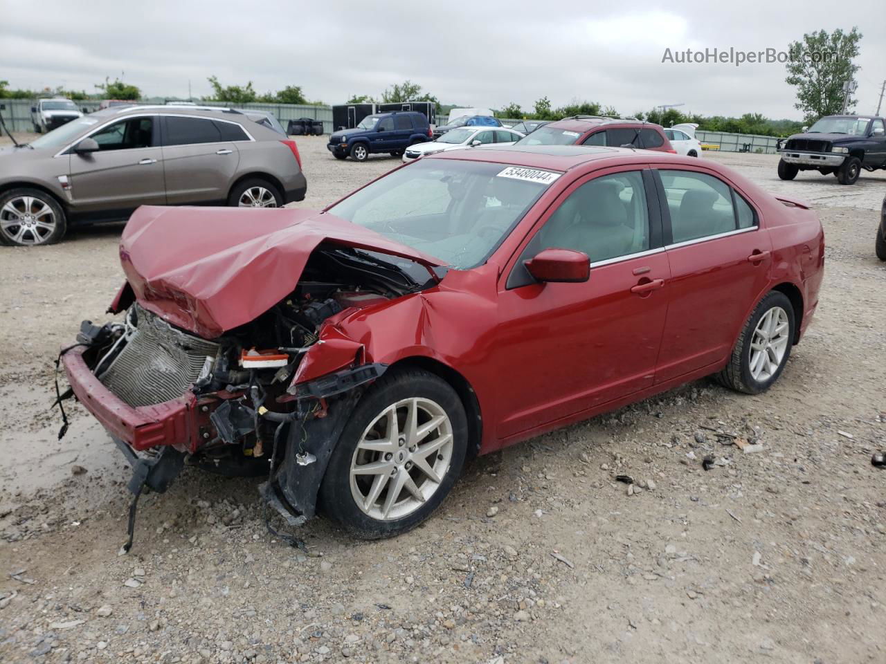 2010 Ford Fusion Sel Red vin: 3FAHP0JG7AR206398