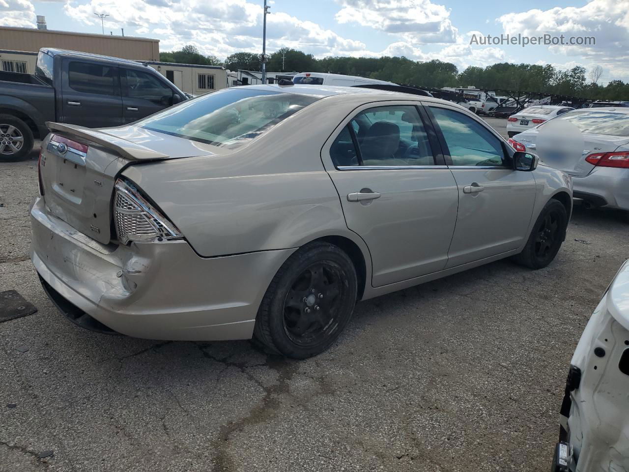 2010 Ford Fusion Sel Beige vin: 3FAHP0JG7AR340182