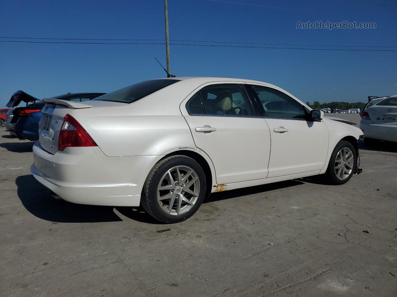 2010 Ford Fusion Sel White vin: 3FAHP0JG7AR365860