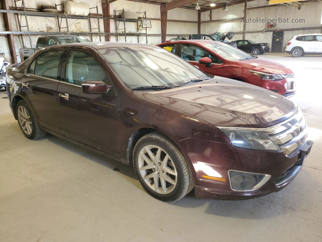 2012 Ford Fusion Sel Maroon vin: 3FAHP0JG7CR354618