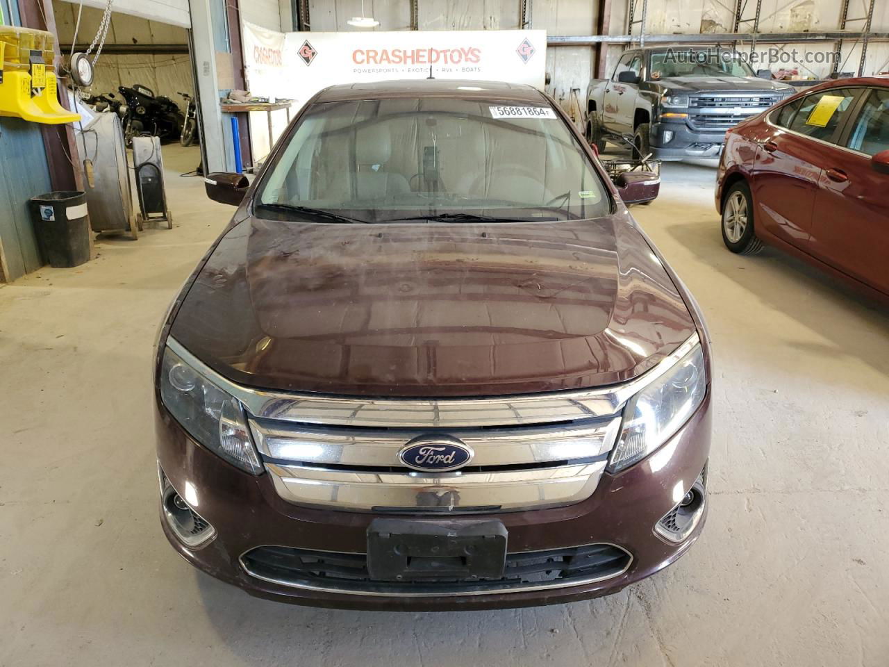 2012 Ford Fusion Sel Maroon vin: 3FAHP0JG7CR354618