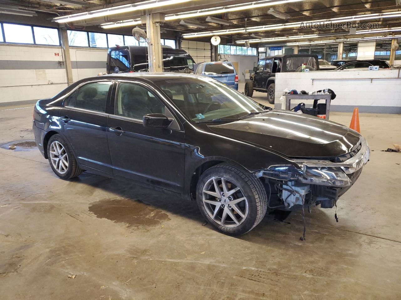 2012 Ford Fusion Sel Черный vin: 3FAHP0JG9CR157708