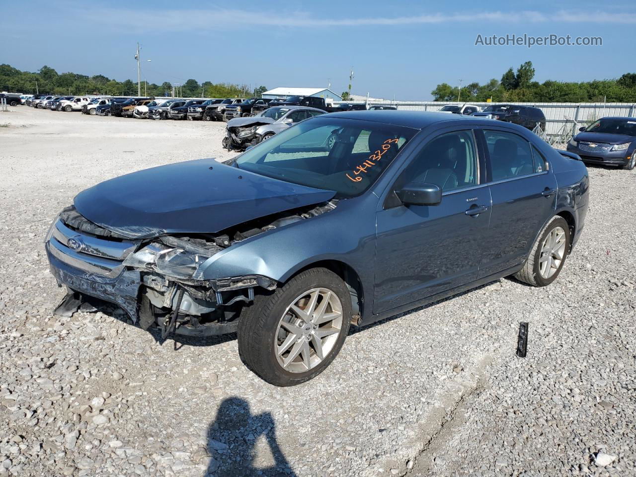 2012 Ford Fusion Sel Blue vin: 3FAHP0JG9CR319787