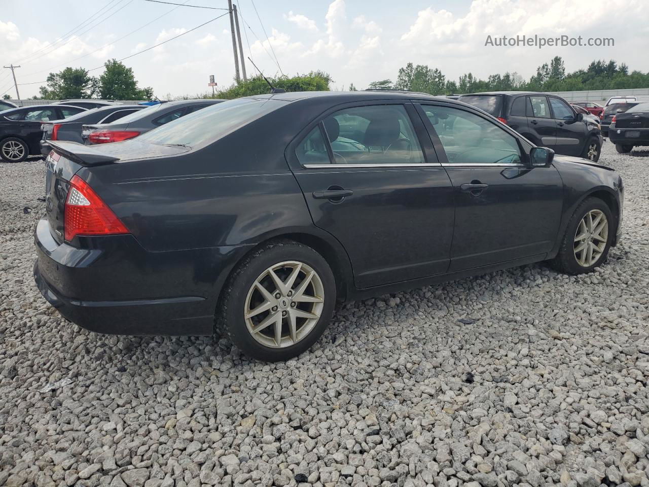 2012 Ford Fusion Sel Black vin: 3FAHP0JGXCR230584