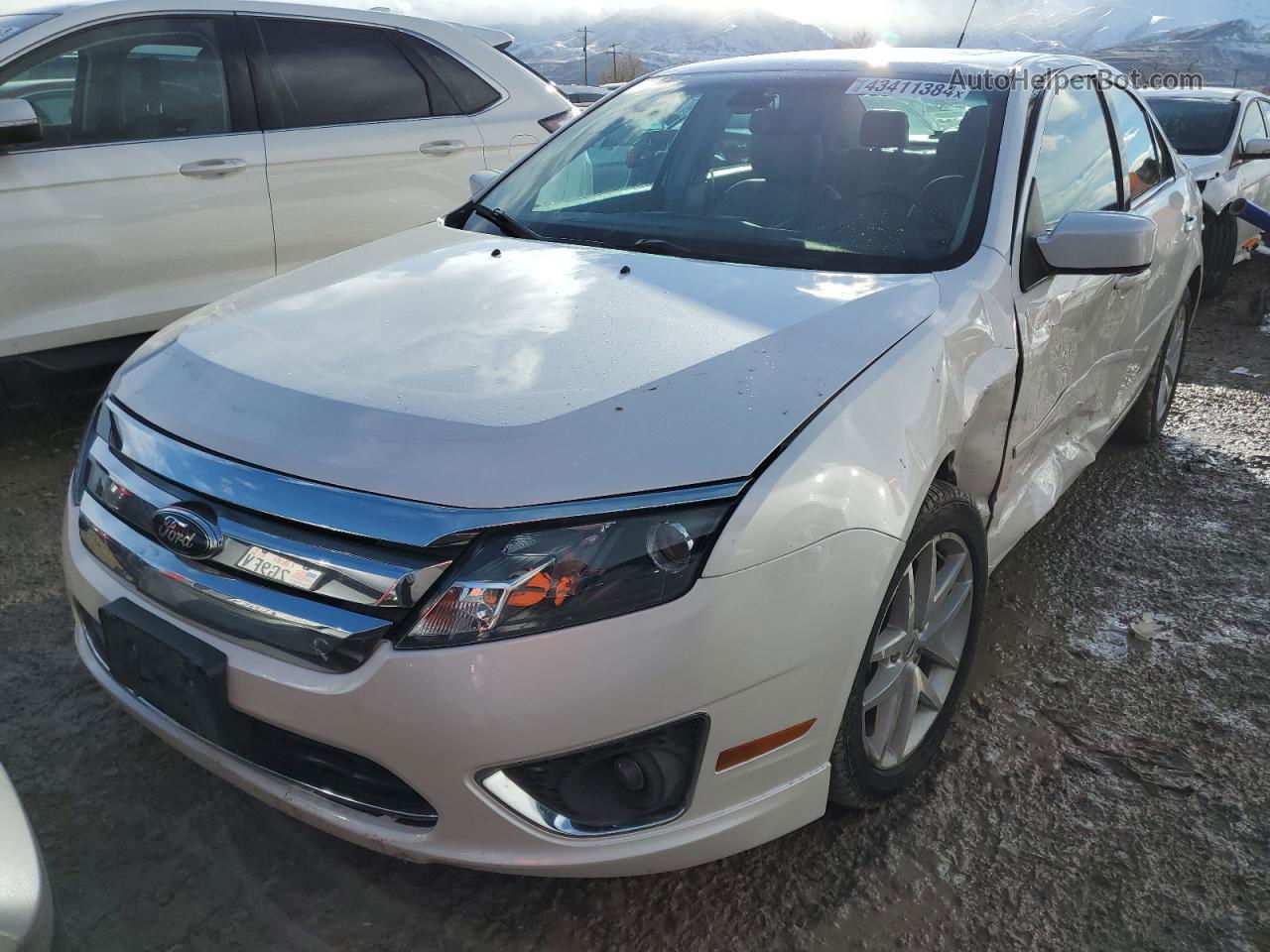 2012 Ford Fusion Sel White vin: 3FAHP0JGXCR283673