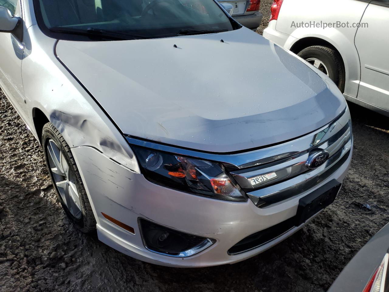 2012 Ford Fusion Sel White vin: 3FAHP0JGXCR283673