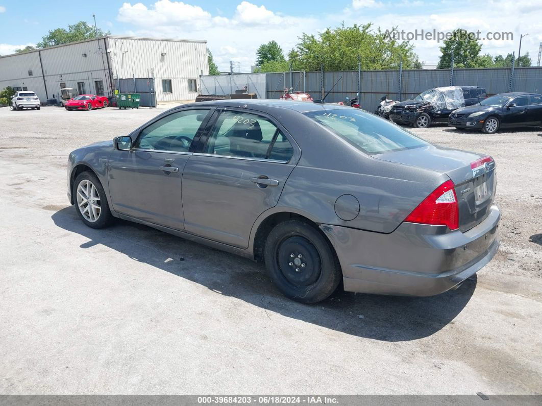 2012 Ford Fusion Sel Gray vin: 3FAHP0JGXCR333455