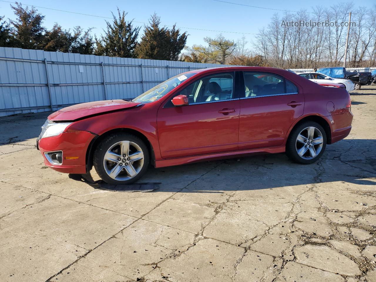 2010 Ford Fusion Sport Burgundy vin: 3FAHP0KC2AR107371