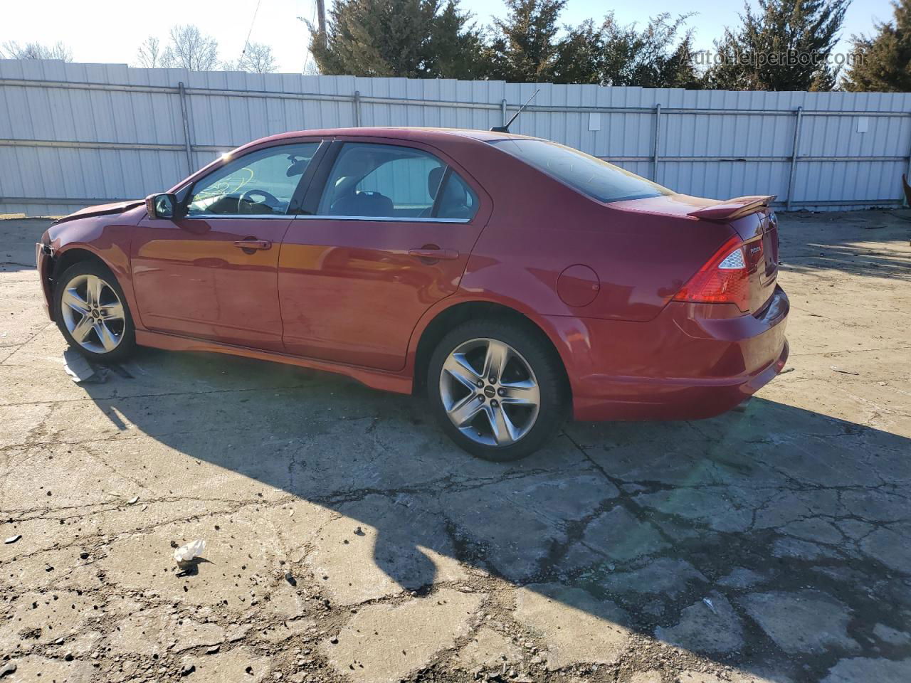 2010 Ford Fusion Sport Burgundy vin: 3FAHP0KC2AR107371