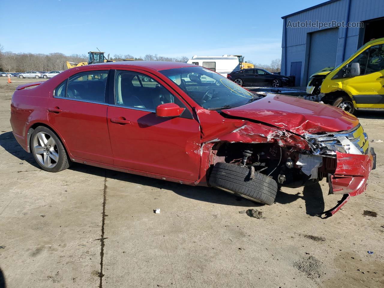 2010 Ford Fusion Sport Burgundy vin: 3FAHP0KC2AR107371