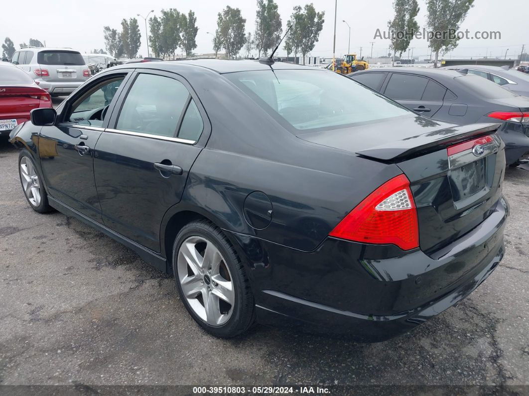 2012 Ford Fusion Sport Black vin: 3FAHP0KC2CR294789