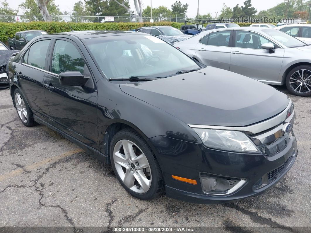 2012 Ford Fusion Sport Black vin: 3FAHP0KC2CR294789