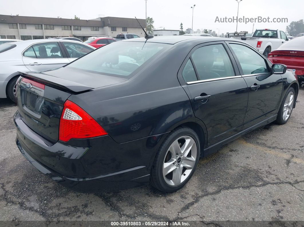 2012 Ford Fusion Sport Black vin: 3FAHP0KC2CR294789