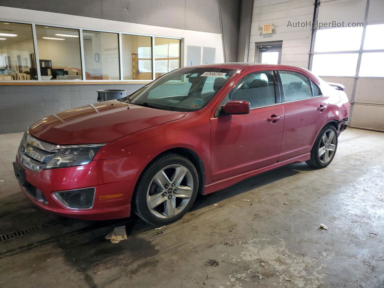 2010 Ford Fusion Sport Burgundy vin: 3FAHP0KC3AR351515