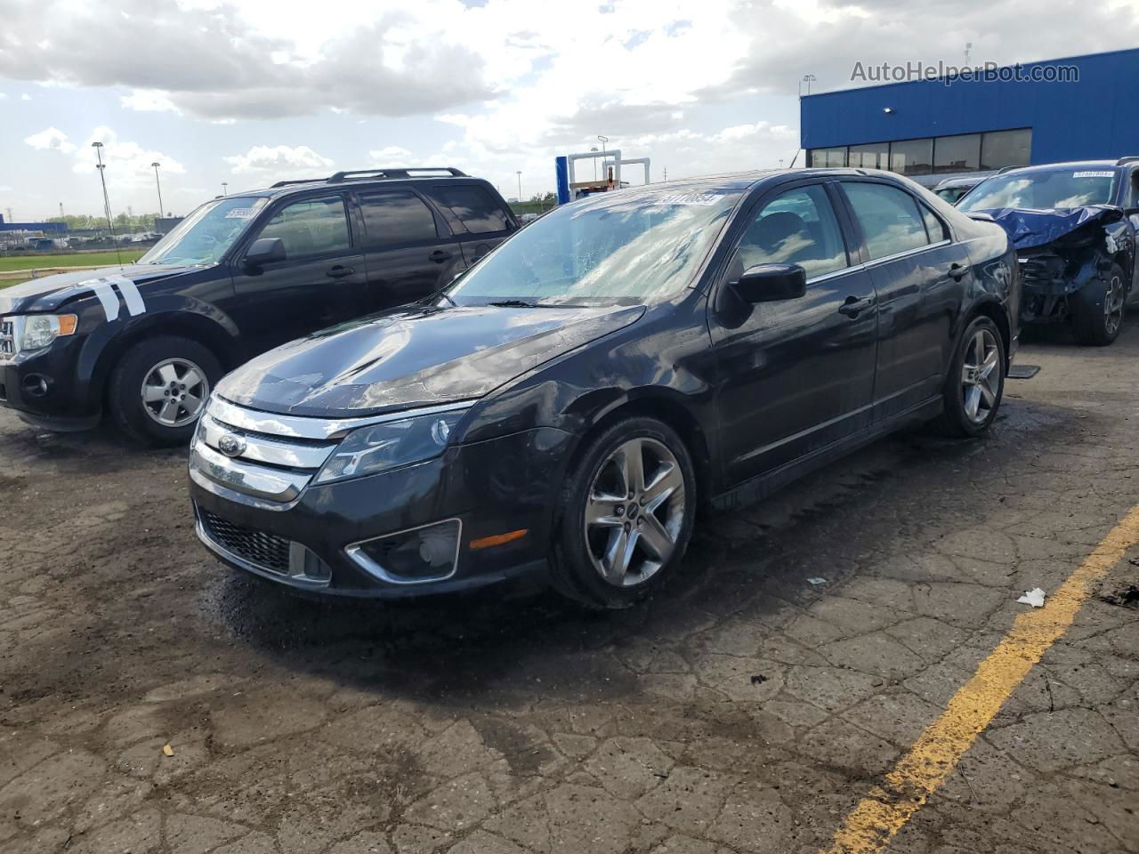 2010 Ford Fusion Sport Black vin: 3FAHP0KC3AR401586