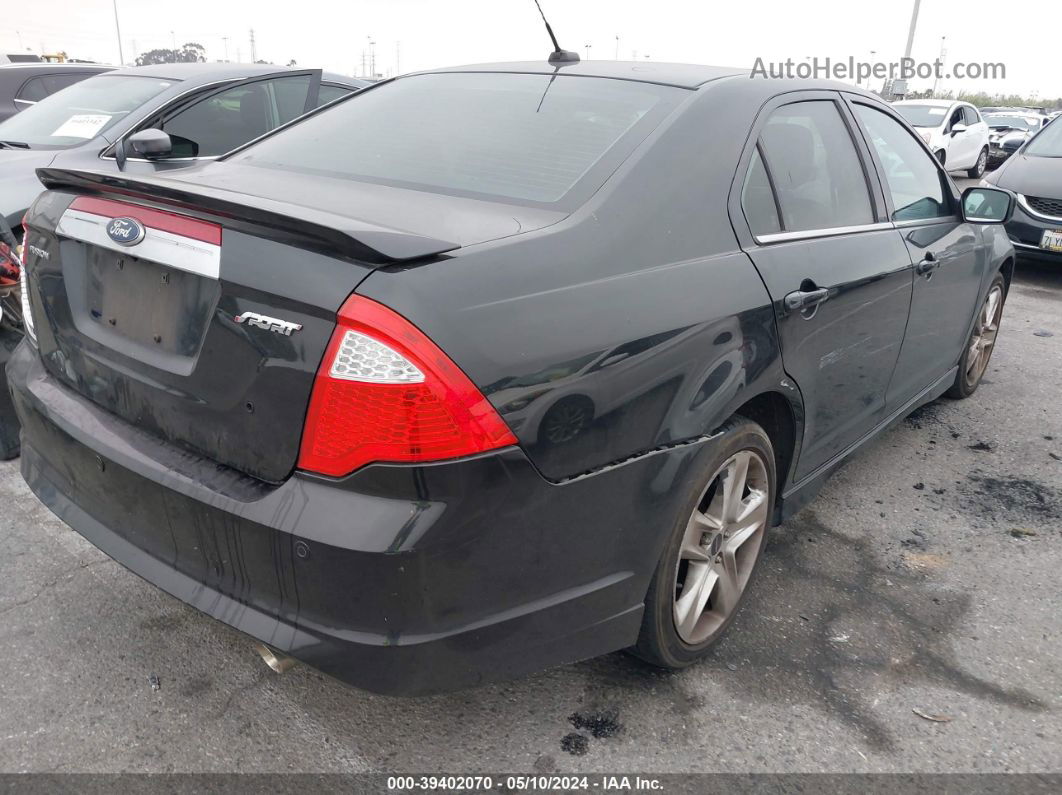 2010 Ford Fusion Sport Black vin: 3FAHP0KC6AR274283