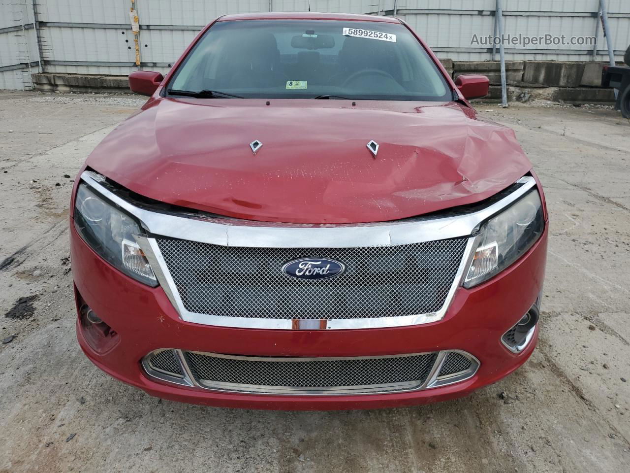 2010 Ford Fusion Sport Red vin: 3FAHP0KC7AR351355