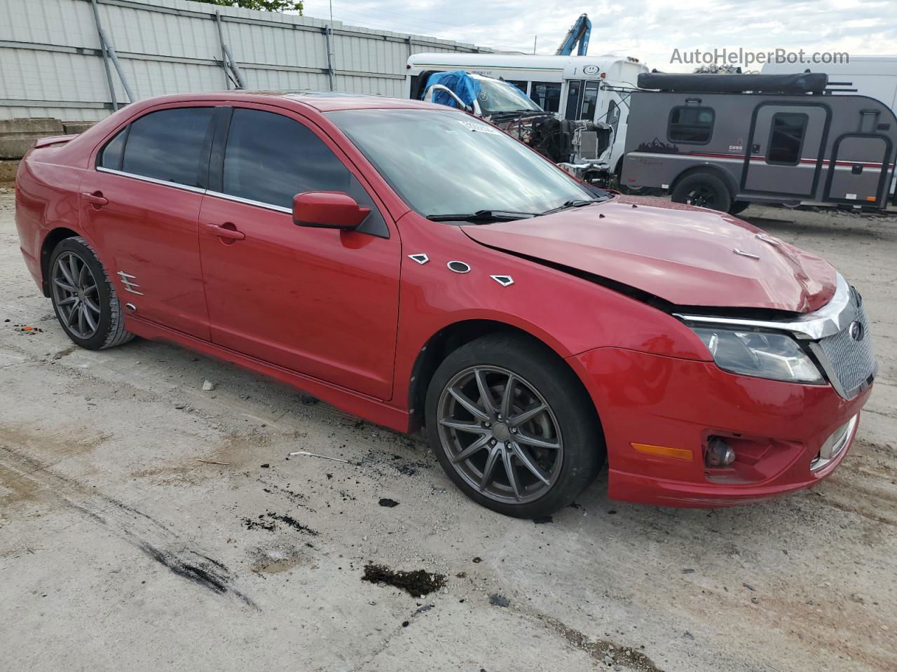 2010 Ford Fusion Sport Red vin: 3FAHP0KC7AR351355