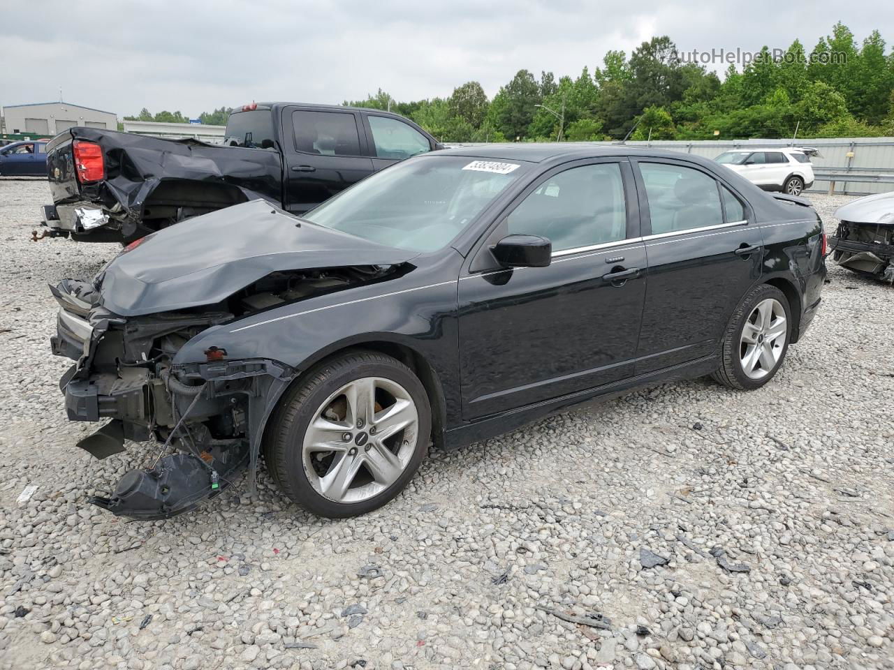 2012 Ford Fusion Sport Black vin: 3FAHP0KC7CR154219