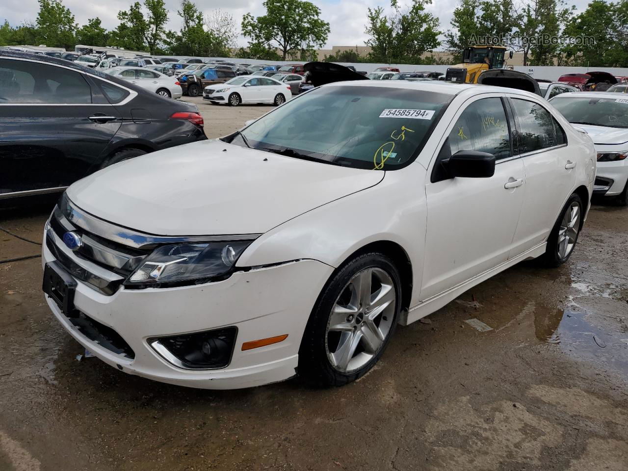 2012 Ford Fusion Sport White vin: 3FAHP0KC8CR258542