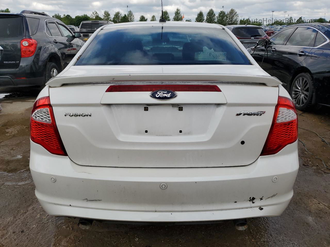 2012 Ford Fusion Sport White vin: 3FAHP0KC8CR258542