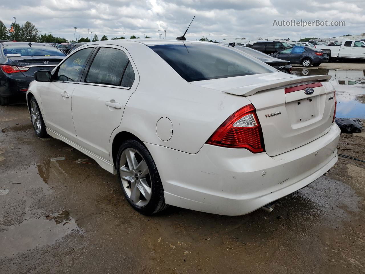 2012 Ford Fusion Sport White vin: 3FAHP0KC8CR258542