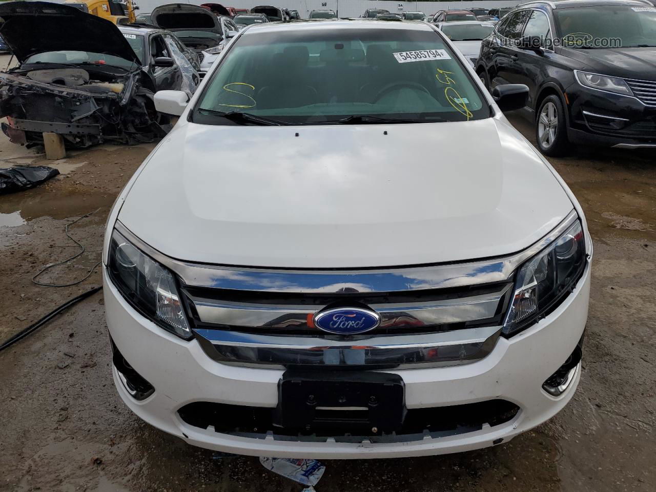 2012 Ford Fusion Sport White vin: 3FAHP0KC8CR258542