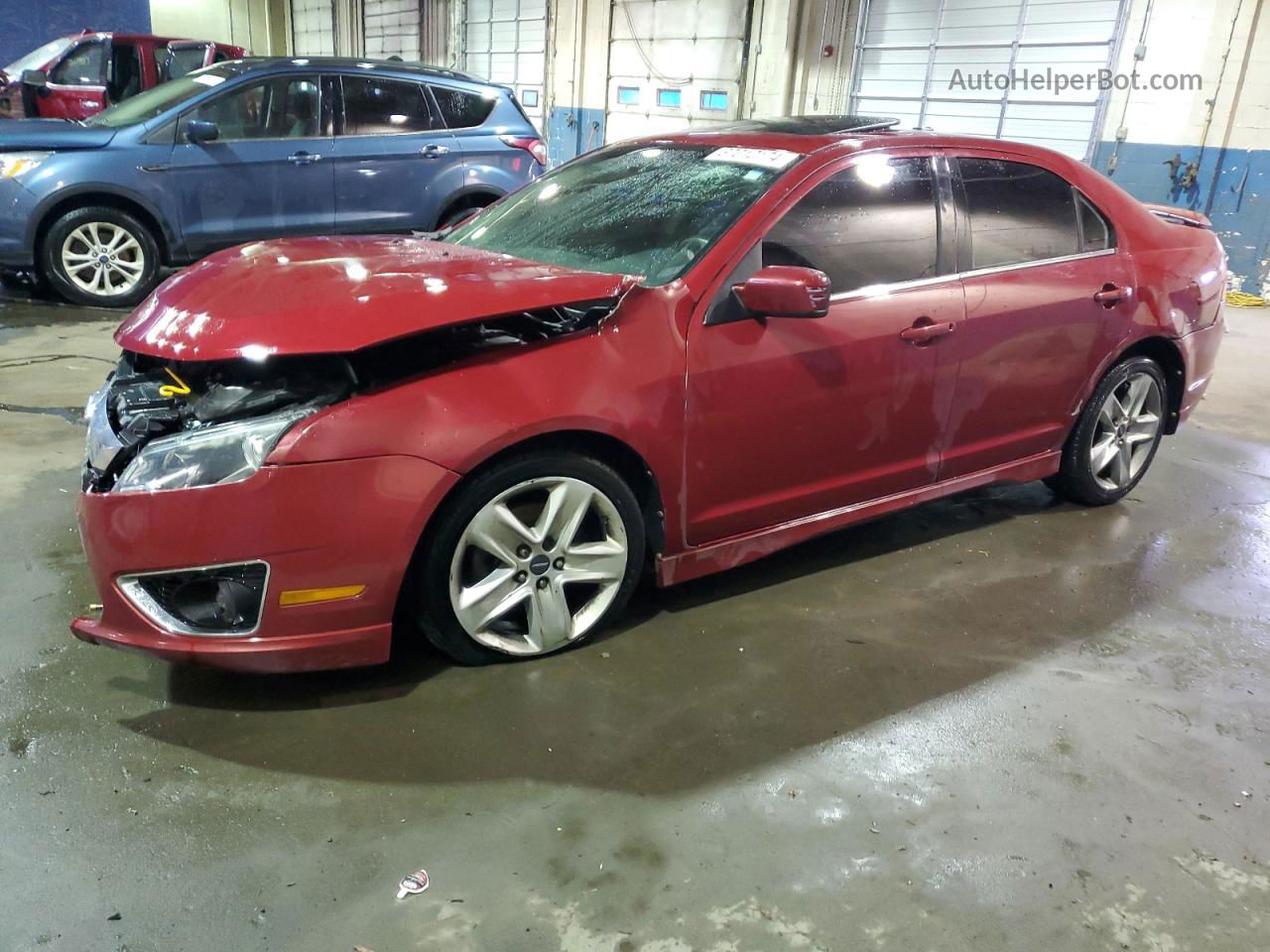 2010 Ford Fusion Sport Red vin: 3FAHP0KC9AR173738