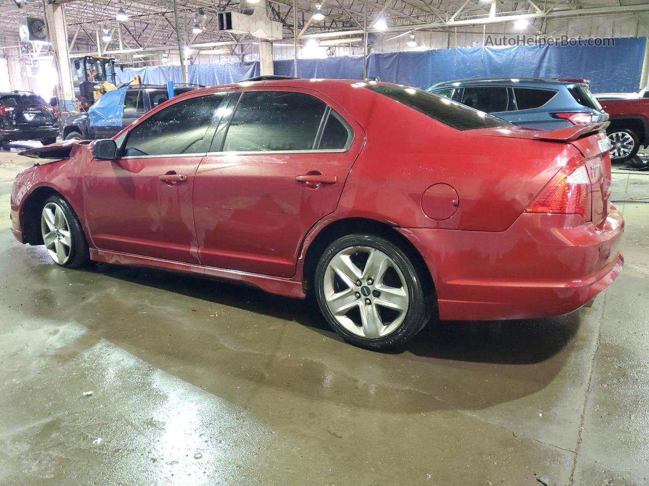 2010 Ford Fusion Sport Red vin: 3FAHP0KC9AR173738