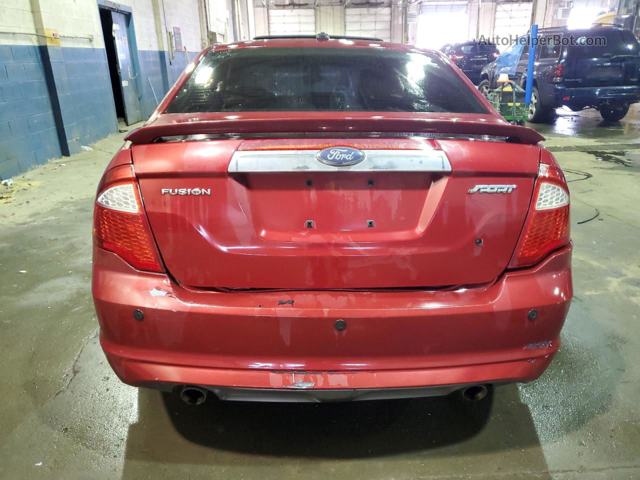 2010 Ford Fusion Sport Red vin: 3FAHP0KC9AR173738