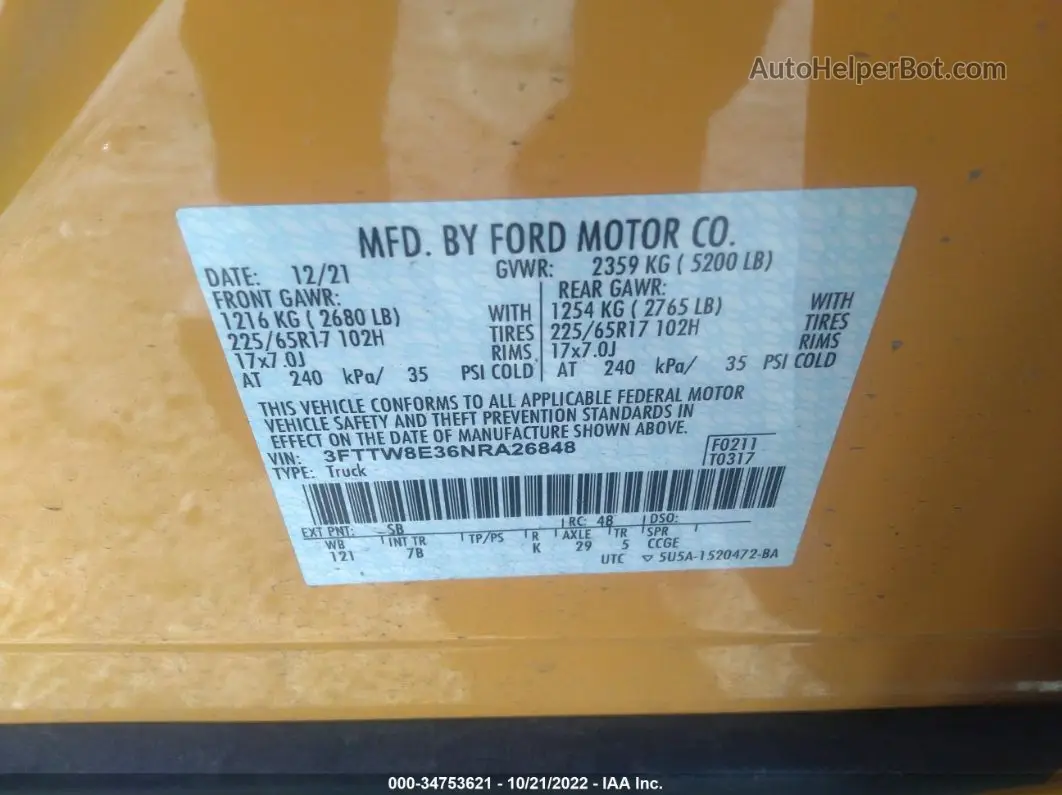 Price & History 2022 Ford Maverick Xl/xlt/lariat 2.5l Hybrid -inc