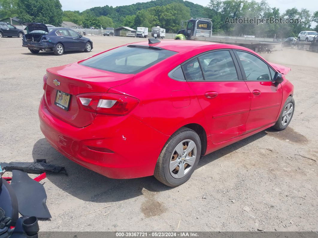 2017 Chevrolet Cruze Ls Manual Red vin: 3G1BB5SM2HS574273