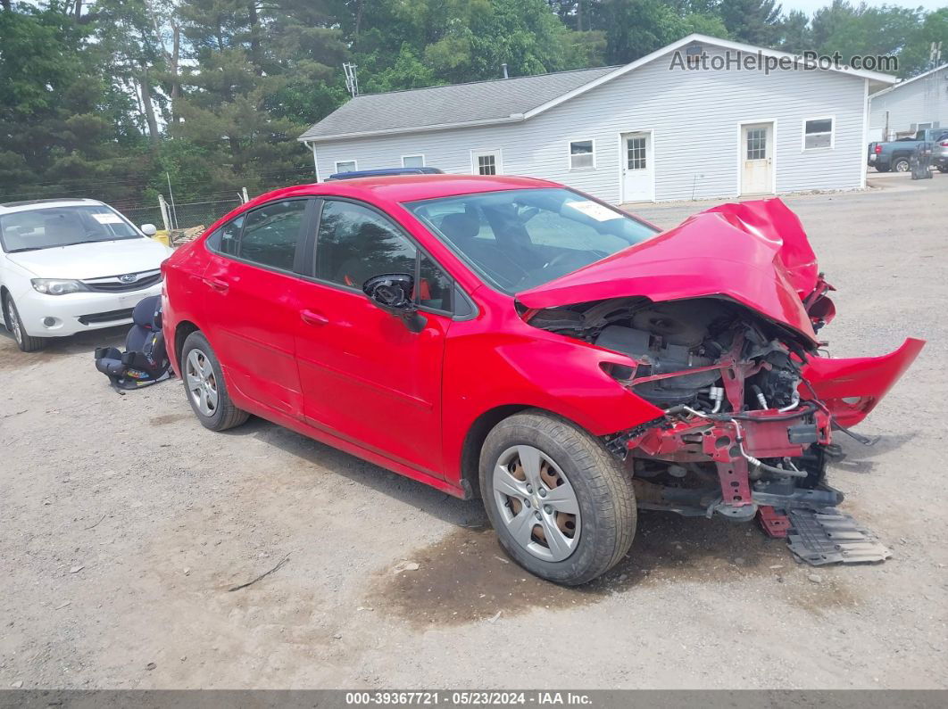 2017 Chevrolet Cruze Ls Manual Red vin: 3G1BB5SM2HS574273