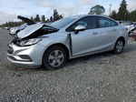 2017 Chevrolet Cruze Ls Silver vin: 3G1BC5SM0HS558313