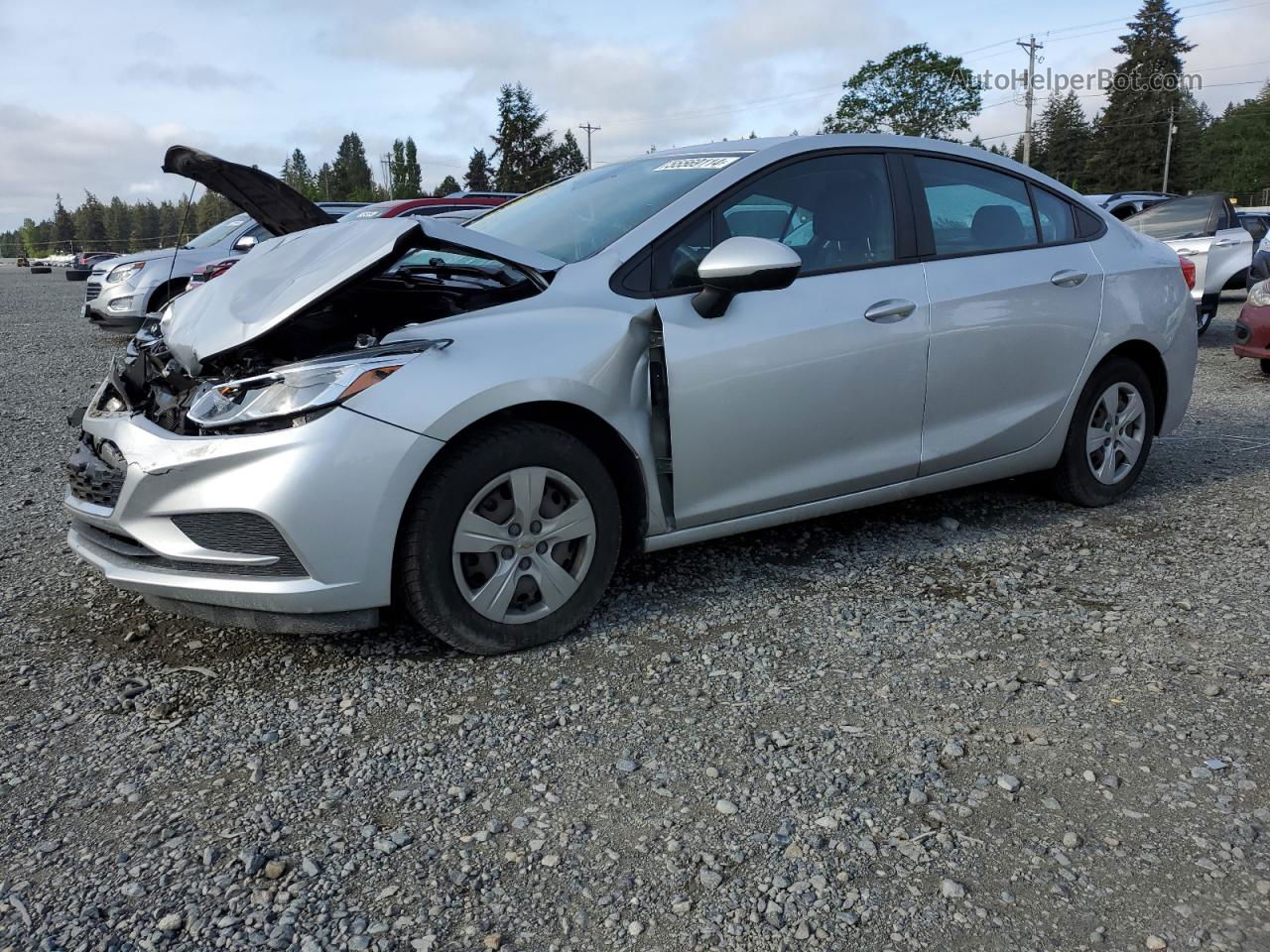 2017 Chevrolet Cruze Ls Silver vin: 3G1BC5SM0HS558313