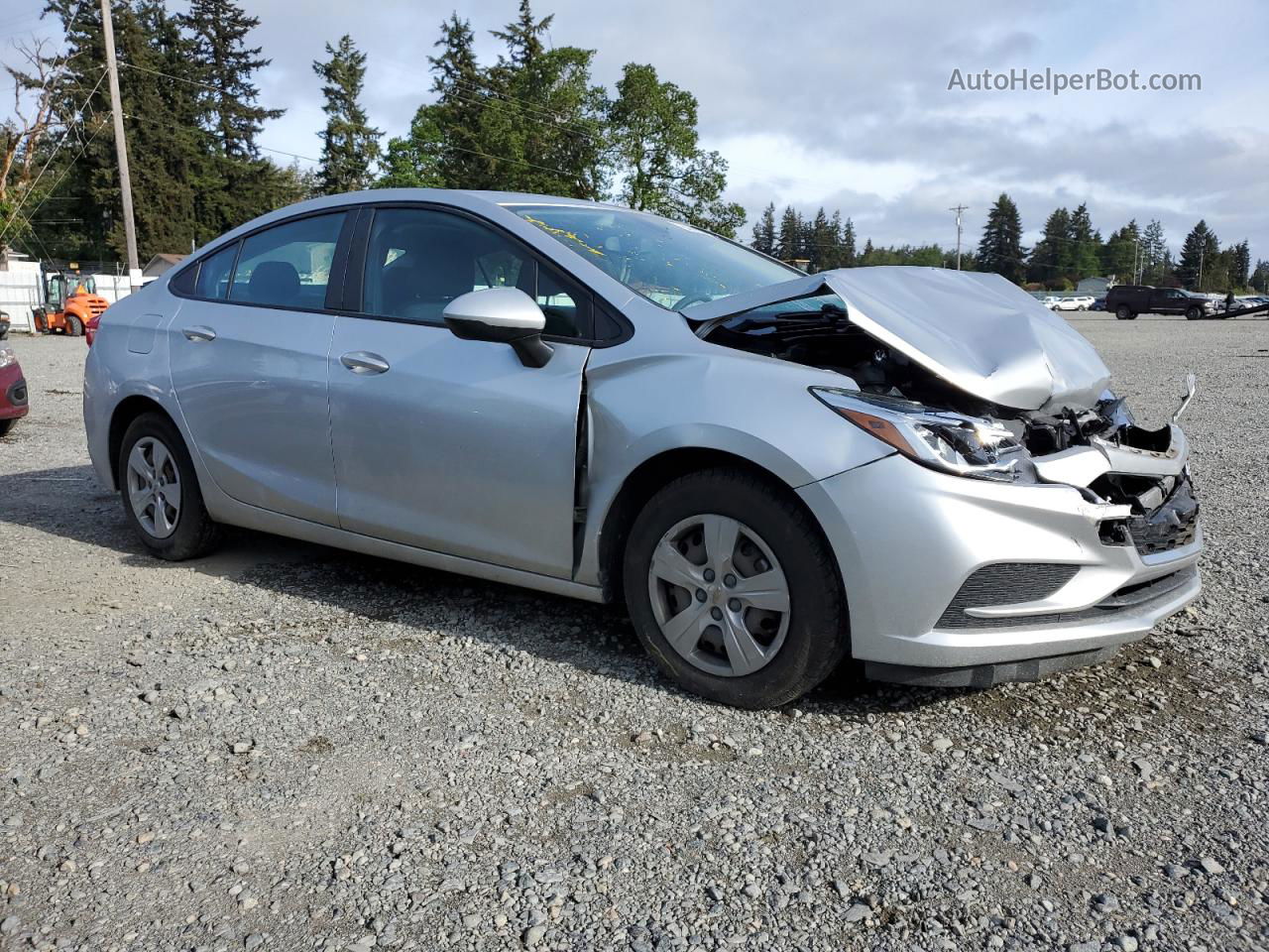 2017 Chevrolet Cruze Ls Silver vin: 3G1BC5SM0HS558313