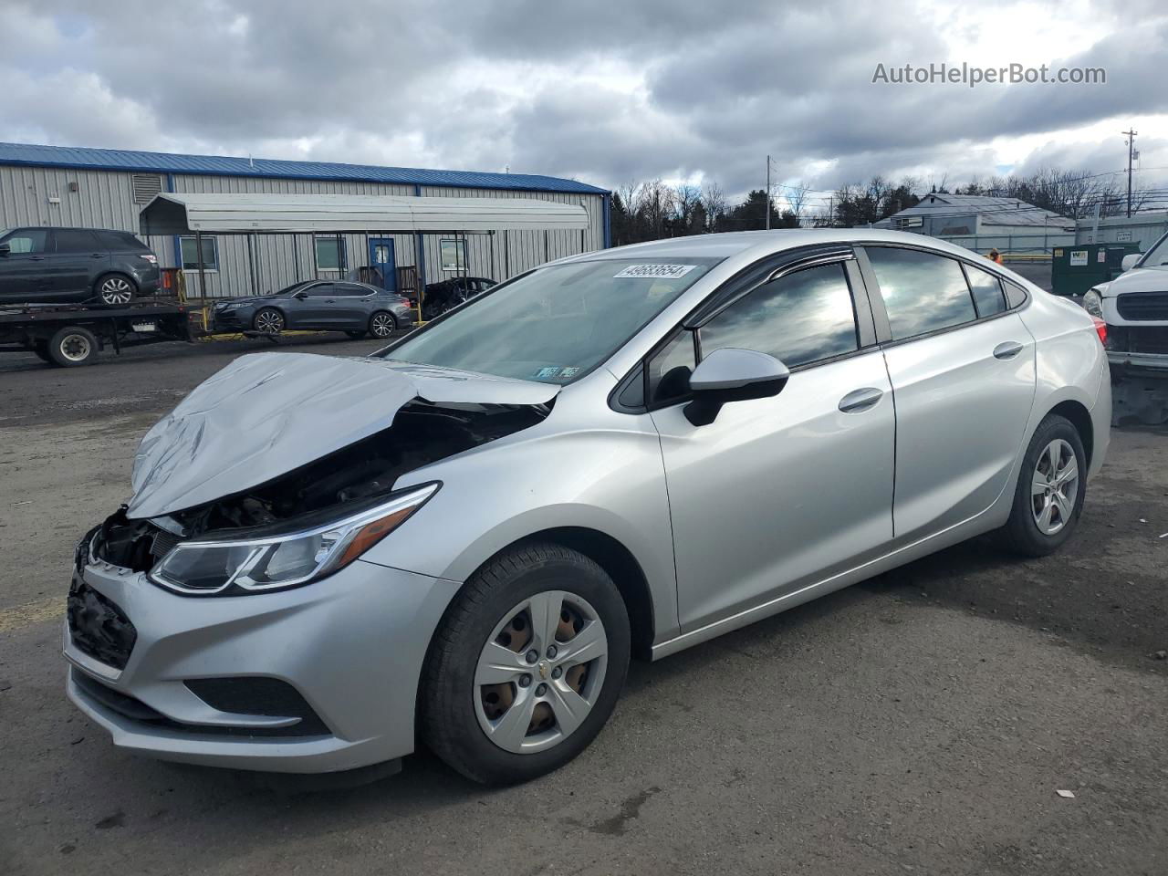 2017 Chevrolet Cruze Ls Silver vin: 3G1BC5SM1HS561687