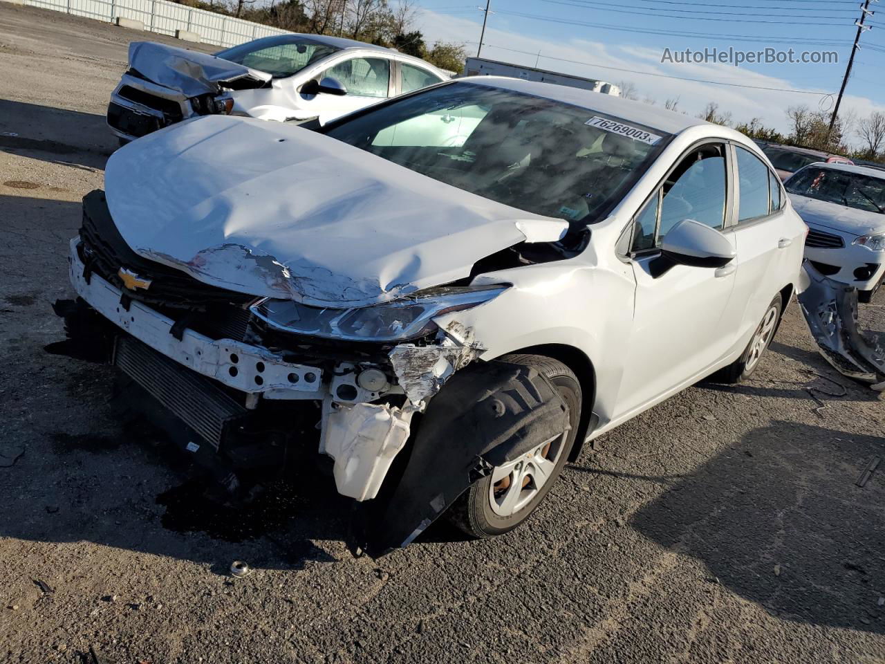 2017 Chevrolet Cruze Ls White vin: 3G1BC5SM8HS557118