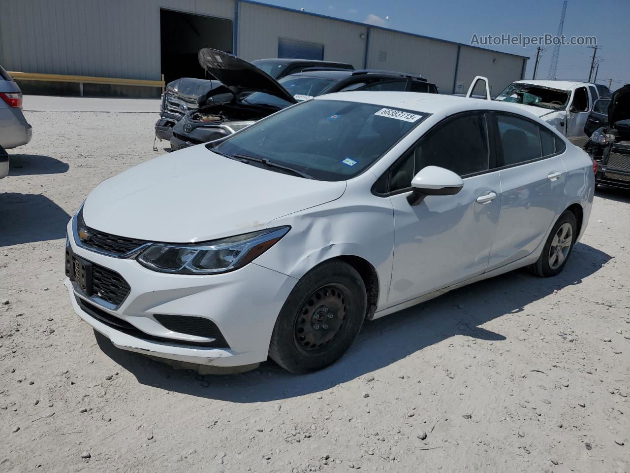 2017 Chevrolet Cruze Ls White vin: 3G1BC5SM9HS554230