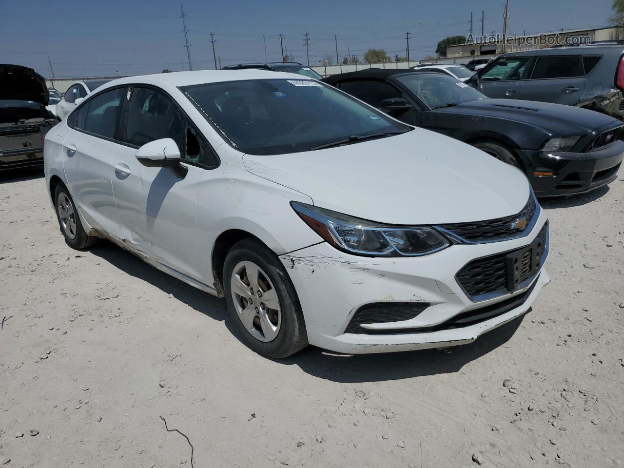 2017 Chevrolet Cruze Ls White vin: 3G1BC5SM9HS554230