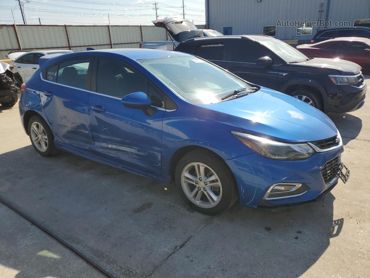 2018 Chevrolet Cruze Lt Blue vin: 3G1BD6SM5JS573284