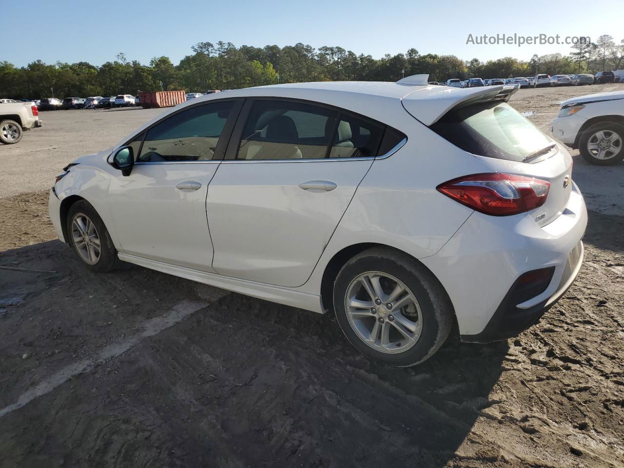 2017 Chevrolet Cruze Lt White vin: 3G1BD6SM9HS564646