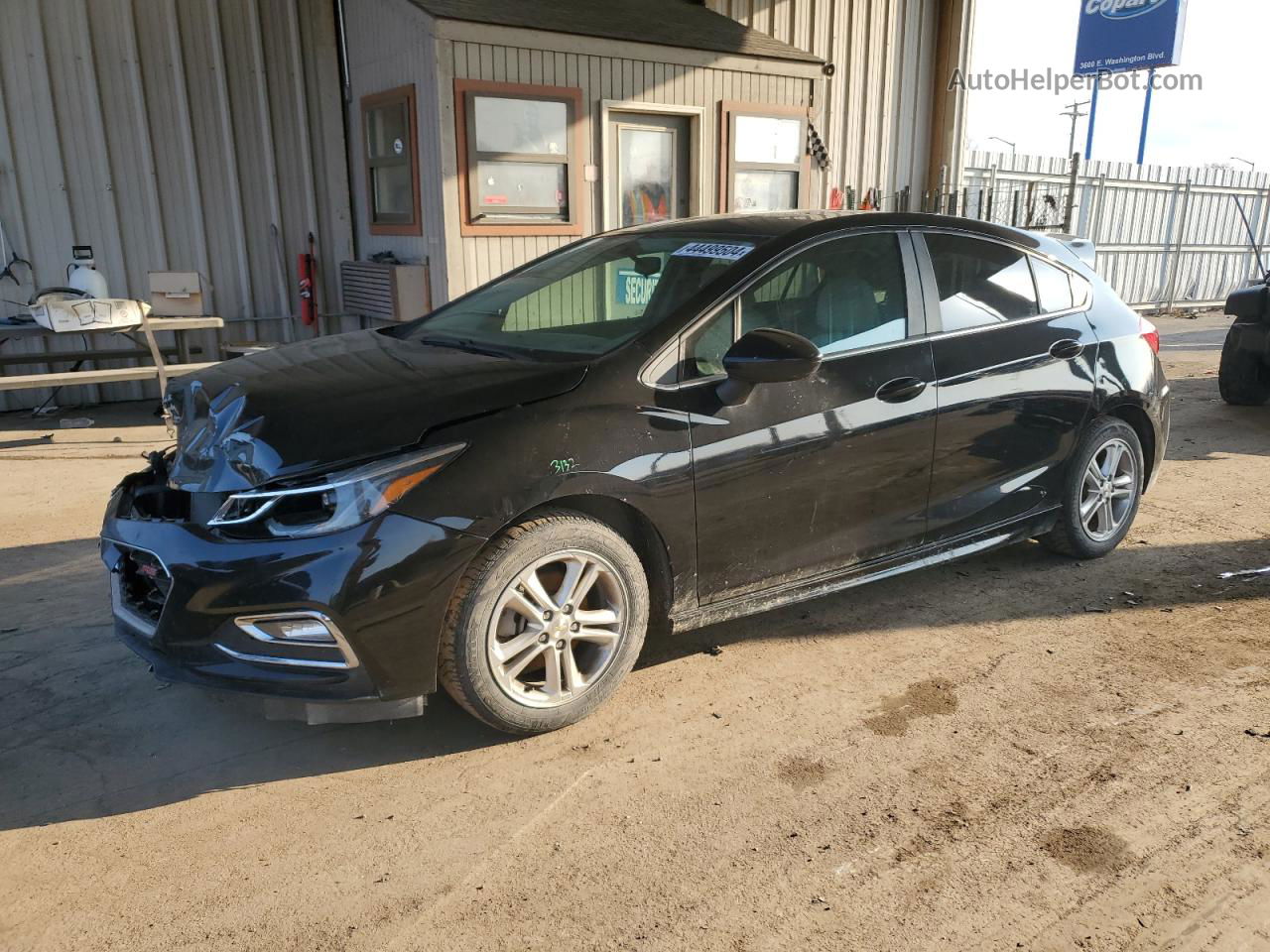 2017 Chevrolet Cruze Lt Черный vin: 3G1BD6SM9HS610993