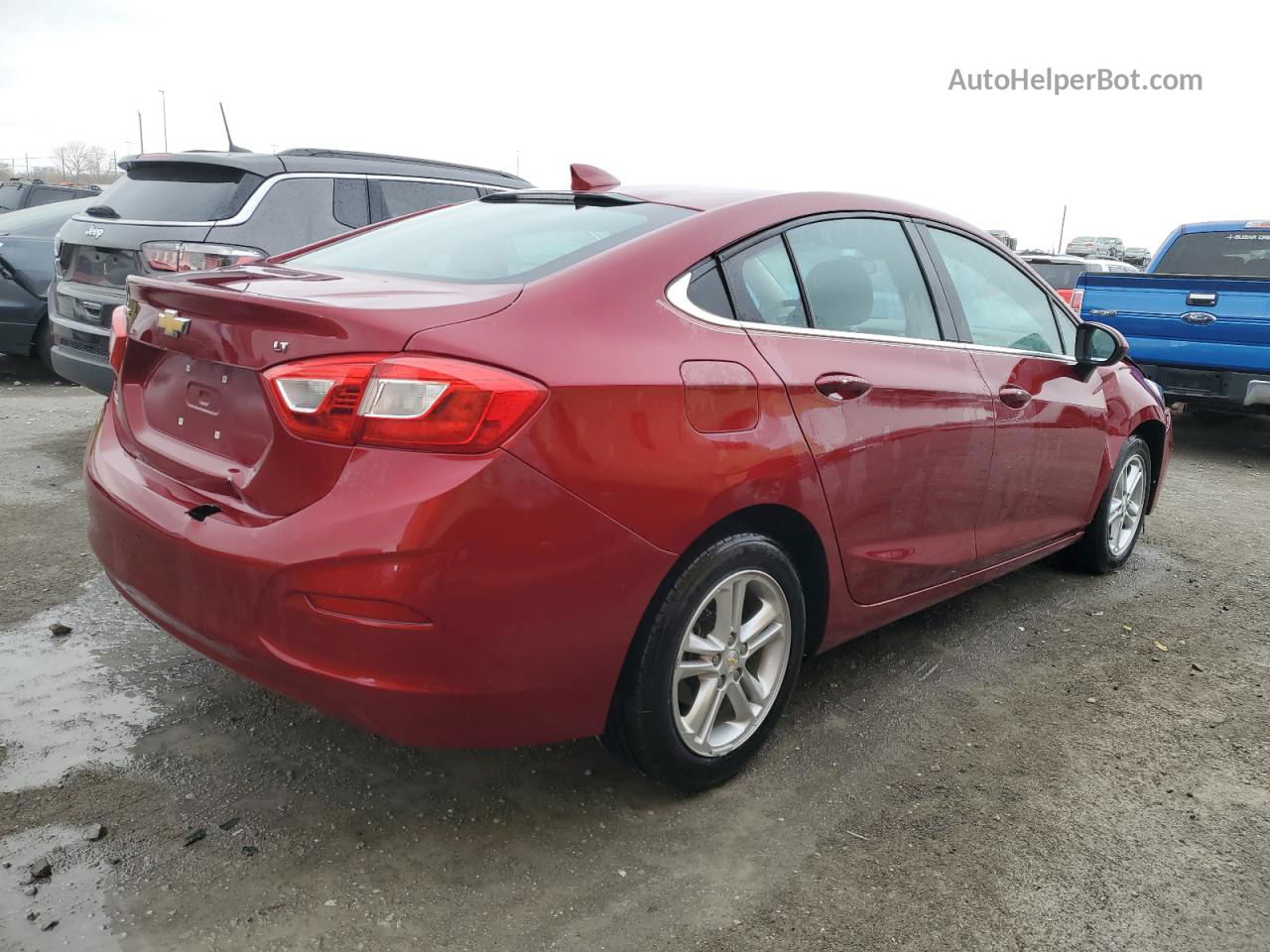 2017 Chevrolet Cruze Lt Maroon vin: 3G1BE5SM0HS520218